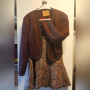 Double D Ranch Bolero Jacket and Tweed Skirt